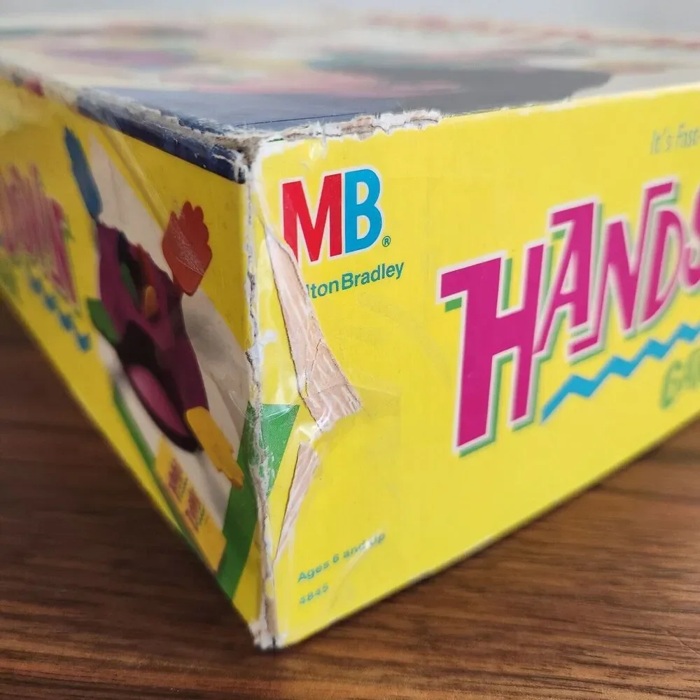 Vintage 1987 Hands Down Milton Bradley Family Board Game 80s Slap
